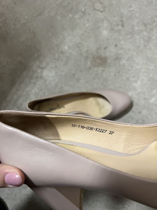 Кожаные туфли женские