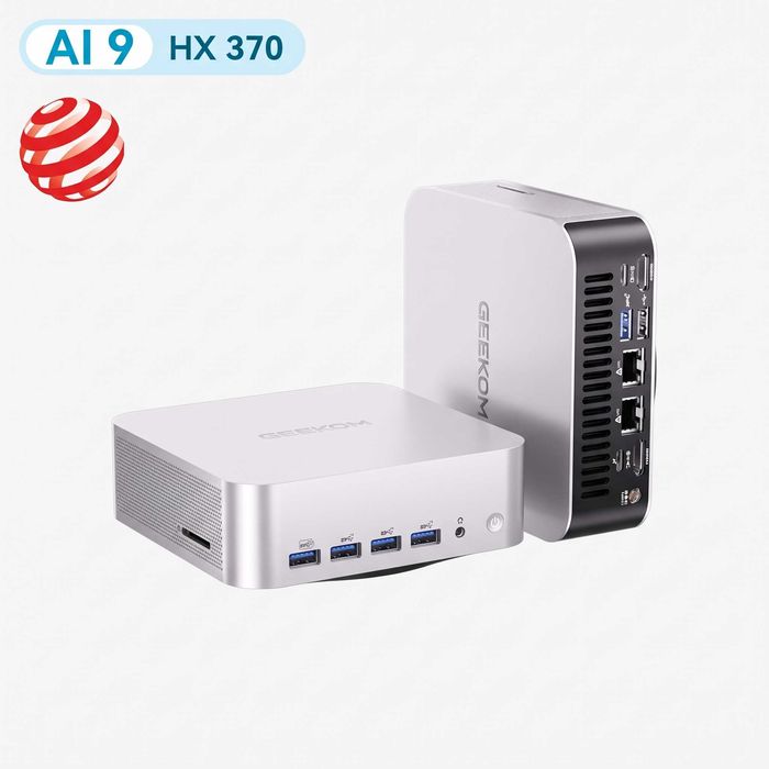 Mini-PC GEEKOM A9 Max, Ryzen AI HX 370, 32GB RAM, 1TB ssd, Radeon 890m, nou full box