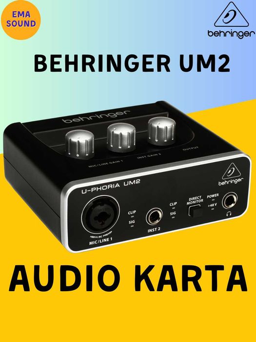 Профессиональные Звуковые карты Behringer Um2 X50 S8