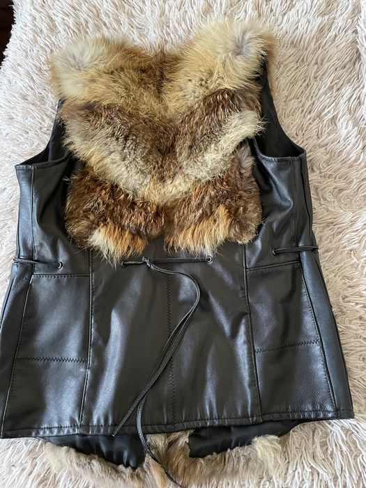 Елек от естествен косъм/лисица