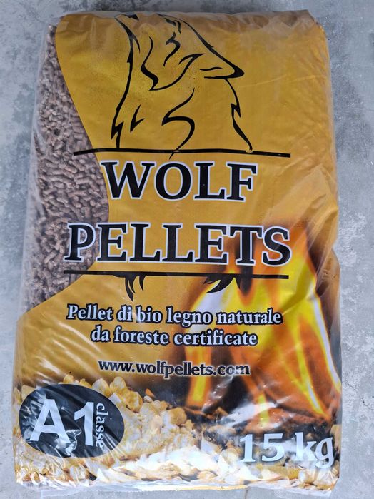 Пелети WOLF Class А1 70% широколистен 30% иглолистен