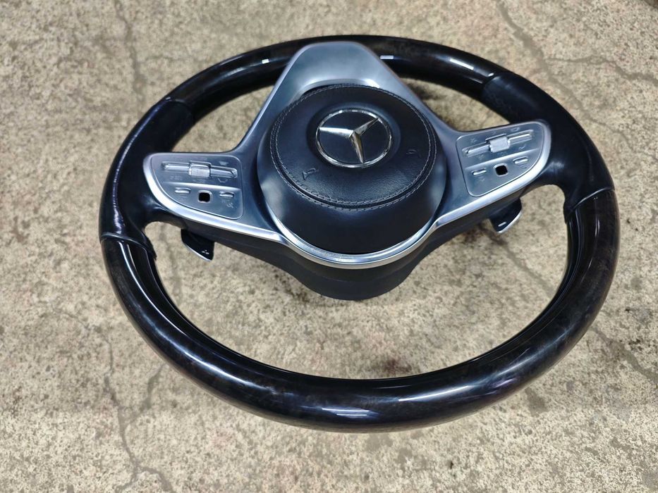 AMG махагонов волан Mercedes W222 Facelift кормило S класа Airbag