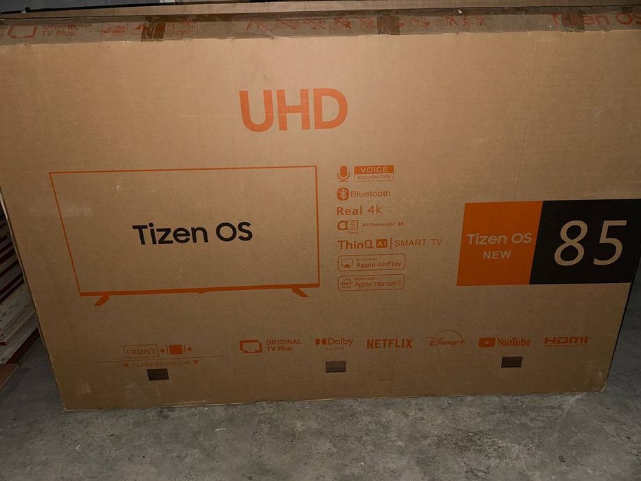 Tv samsung tizen os 75" 4k