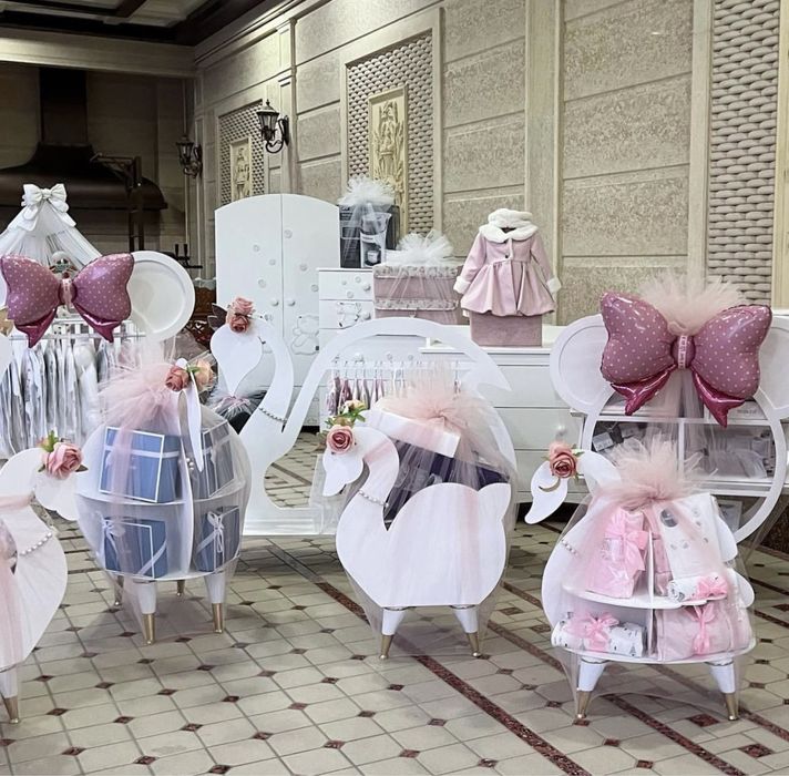 Бешик туй учун сарпо идишлар