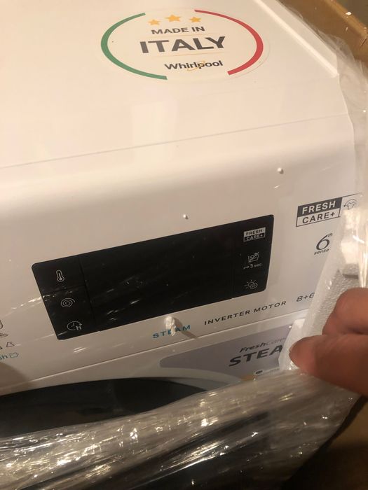 Продавам чисто нова пералня със сушилня Whirlpool