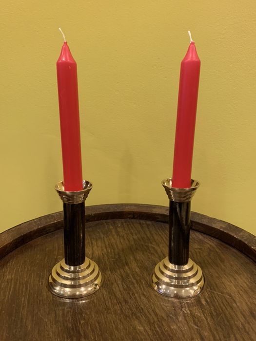 Set sfesnice bronz/alama vechi/antic made in Franta