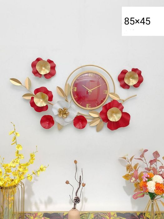 Dekorativ devor soati metall