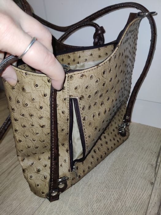 Geanta din piele de struț(Pelleterie Mario)