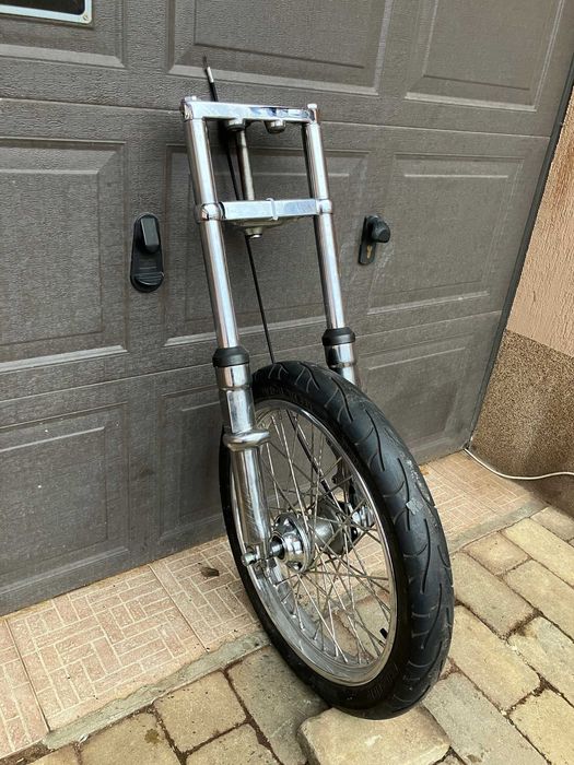 Furca completa fata, roata, roata spate Harley WG, Softail