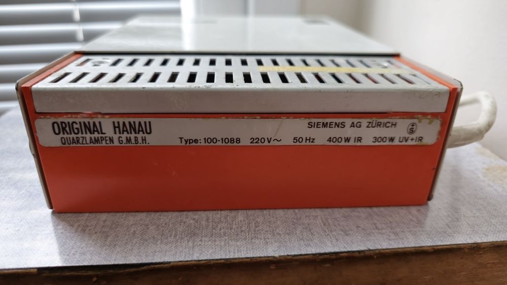 УВ / Кварцова + Инфраред лампа Siemens Hanau Höhensonne 100 UV + IR