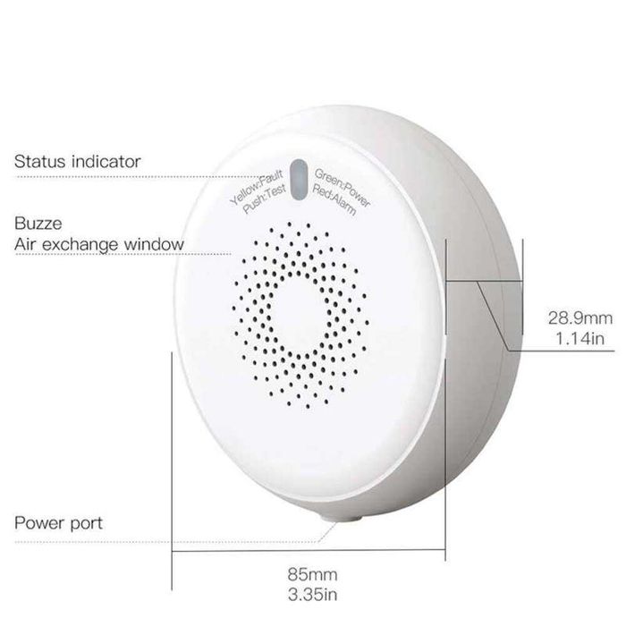 Avatto ZGD07 Zigbee детектор за теч на газ EU | TUYA