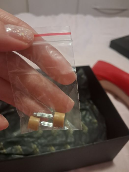 Червени обувки естествена кожа с висок ток