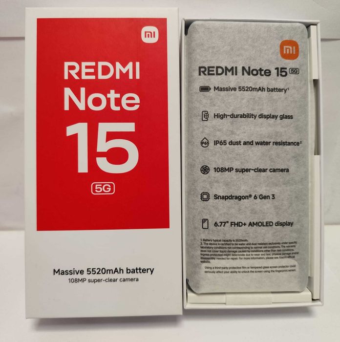 (AG35 B.35031)Telefon Xiaomi  Redmi Note 15 5G-750 Lei Garantie 2 Ani!