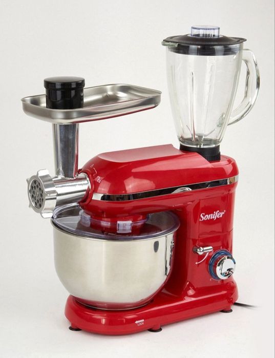 Sonifer 3в1 Планетарный миксер с чашка Мясорубка Блендер sf-8056