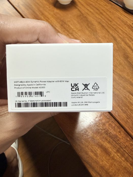 Apple charge 40 W Orginal