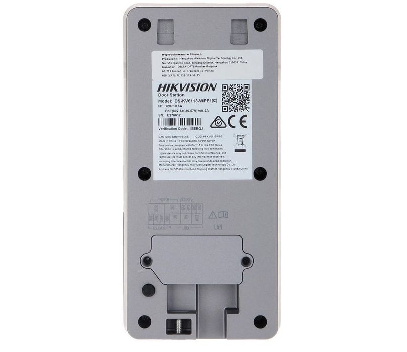 Suport metalic prindere post video interfon hikvision  DS-KV6113-WPE1