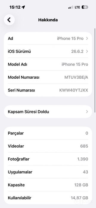 Iphone 15 pro.