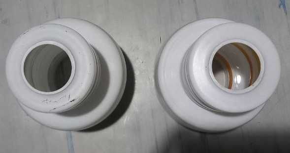 Продам два стеклянных плафона 27*14 см