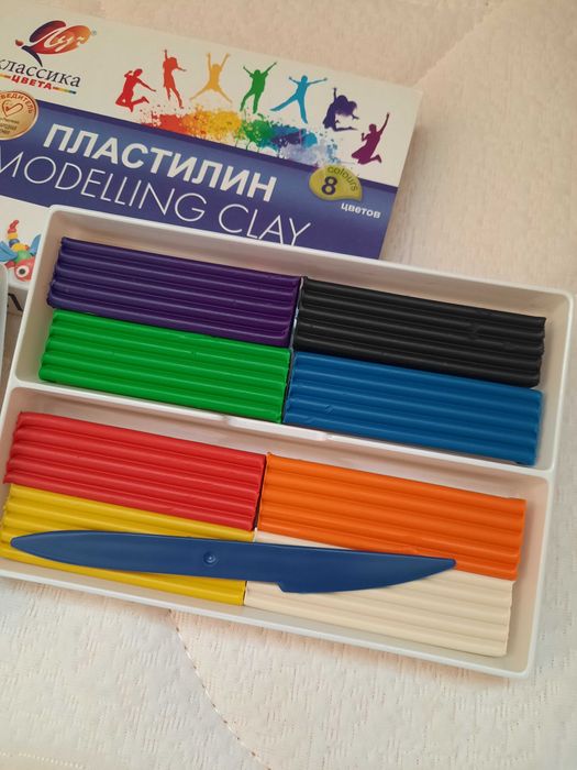 Пластилин 8 цветов Производство Россия