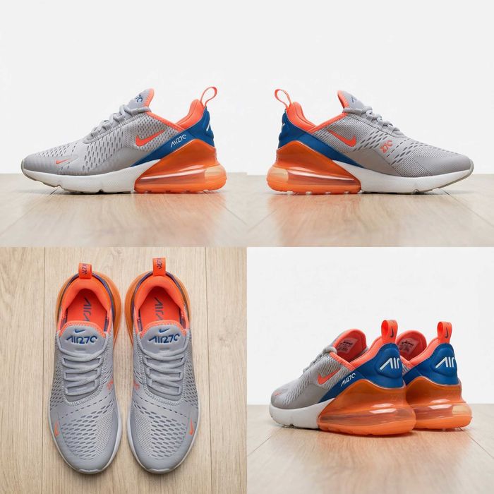 Маратонки Nike Air Max 270 Wolf Grey/Bright Crimson - 36, 37, 38