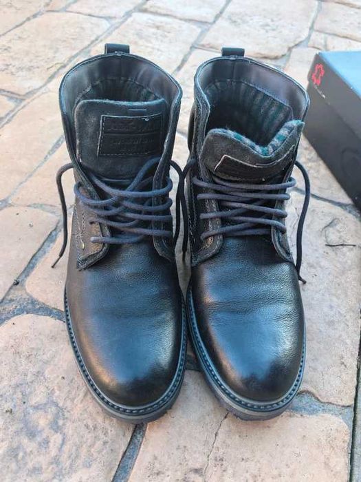Ghete piele bărbați Deichmann nr. 44