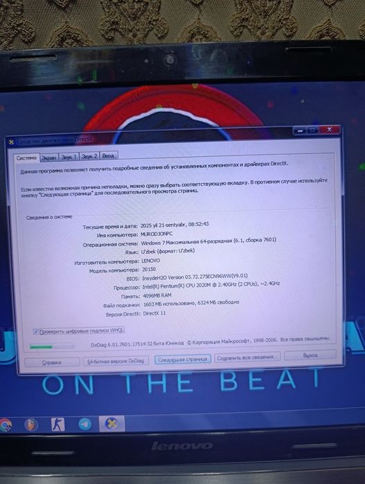 Noutbuk sotiladi Lenovo ideapad 20150