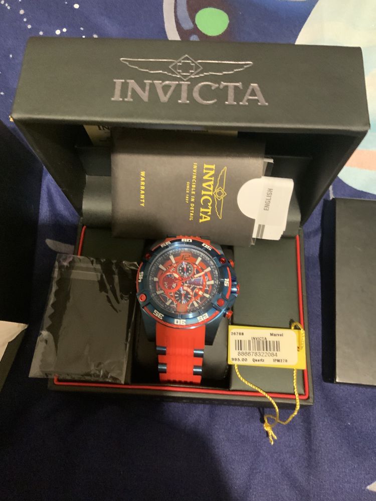 Vand ceas Invicta Marvel Spiderman Chronograph 53mm 26768 original Timisoara OLX.ro