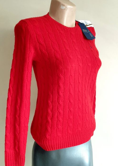 POLO Ralph Lauren Cable Wool  Knit  S  НОВО ОРИГИНАЛ 2броя  Дамски Пул