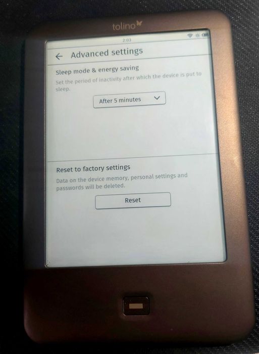 E-book Reader Tolino Shine –  Iluminare (2GB + Slot Card)