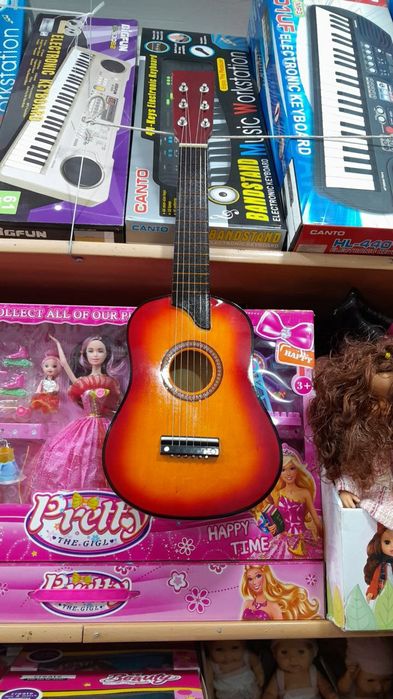 Даставка безплатная. Игрушка детская гитара балшой 66 см