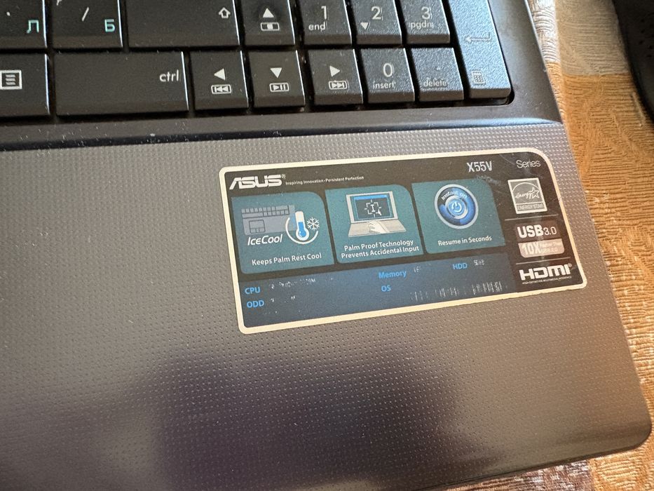 Лаптоп ASUS X55VD-SX014VM Windows 10