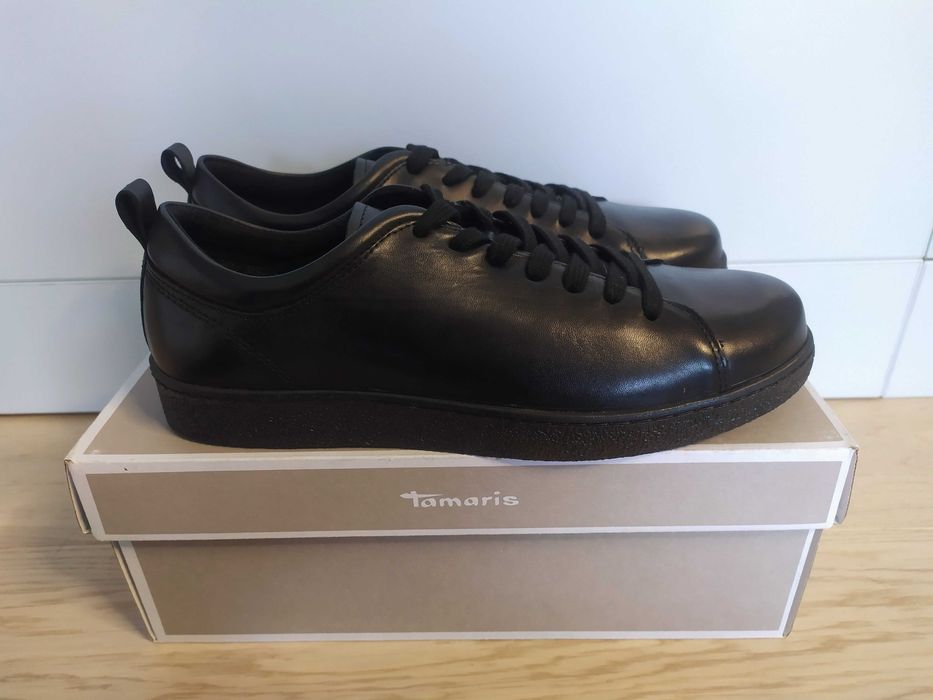 Дамски черни обувки естествена кожа N40