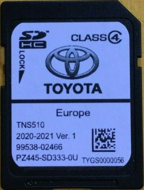 2021гд Ver.2 Toyota Навигационна SD card TNS510 Europe Сд Карта Тойота
