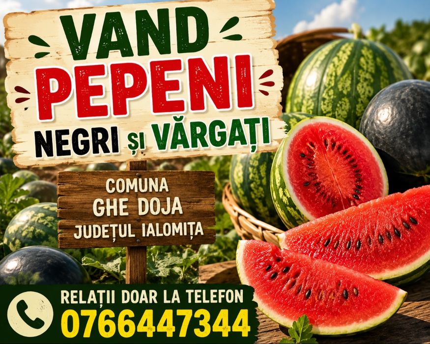 Pepeni negri și vărgați