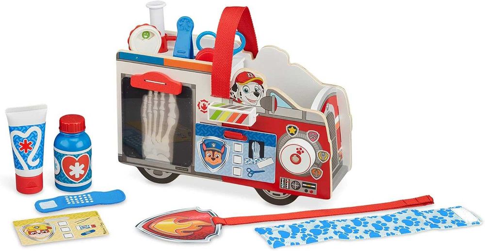 Дървен камион кола Докторски комплект Melissa and Doug Paw Patrol