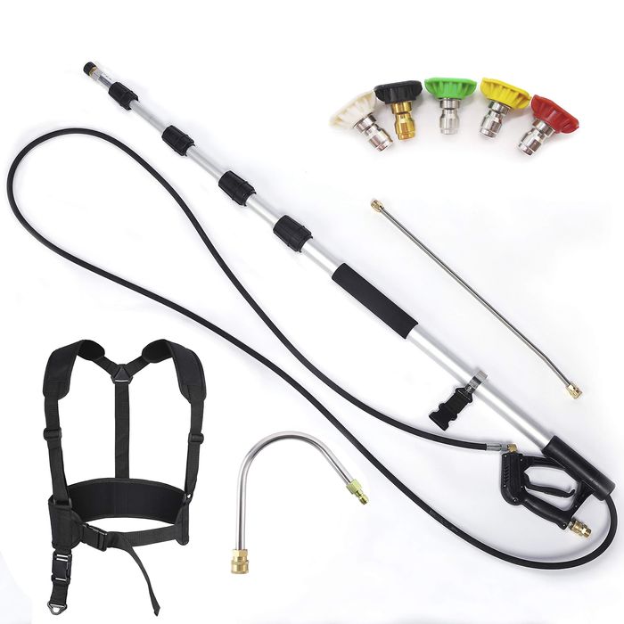 Телескопическая щетка для фасад, окна и солнечные панели прокат