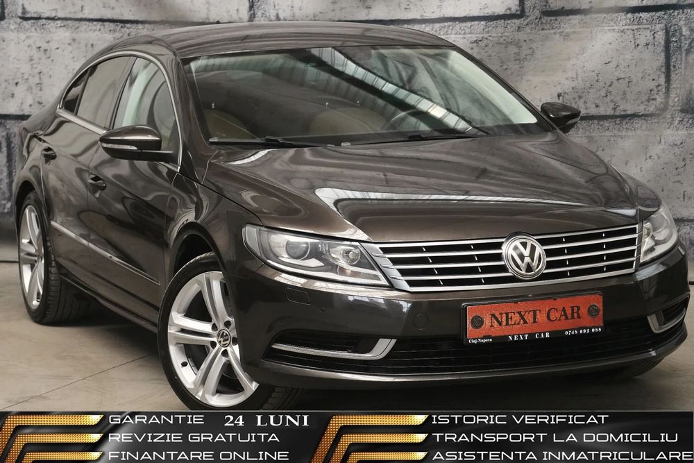 Volkswagen Passat CC GARANTIE 24 LUNI*RATE*Revizie*170Cp*Interior Crem*Navi*Bixenon