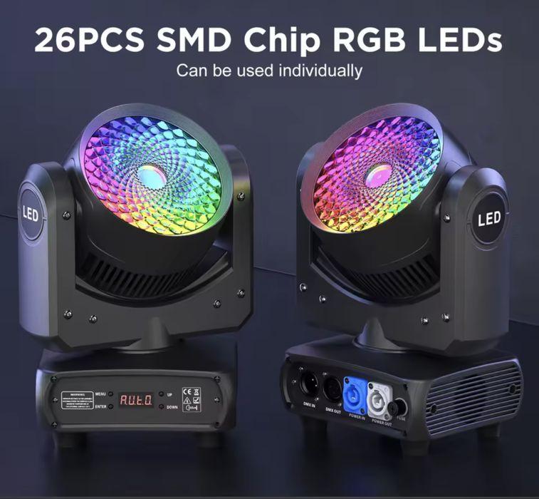 Прдавам Moving head Fieryzeal 150W RGBW   4 бр. Нови!