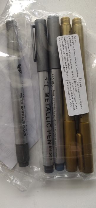 Маркеры  металл и золото