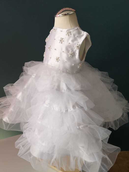 НОВА детска рокля, шаферска рокля за 1 г