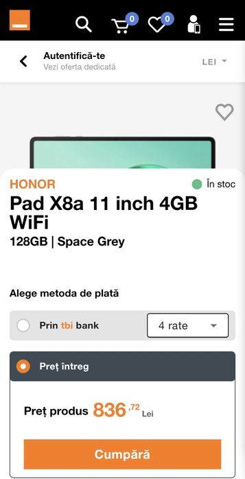 Vand Telefon Honor 400 256gb plus Honor Pad X8a