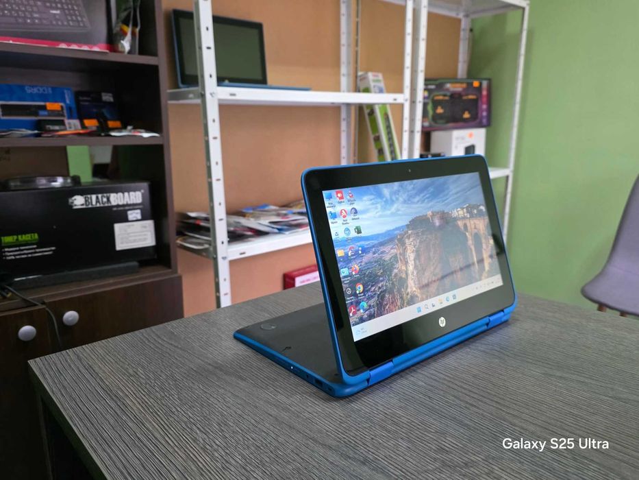 Лаптоп / таблет 11.6" HP ProBook x360 11 G3 EE Blue | 4 ядрен Silver N5000 / 8GB DDR4/ 128GB SSD