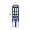 Лед крушки 2бр. за габарит T10-W5W 15LED 12V 3W- А 2930-7