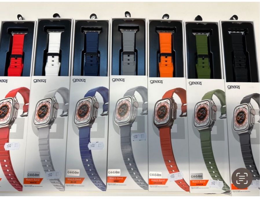 Curea TPU Silicon Striatii Ceas Apple Watch Iphone Husa Folie Sticla