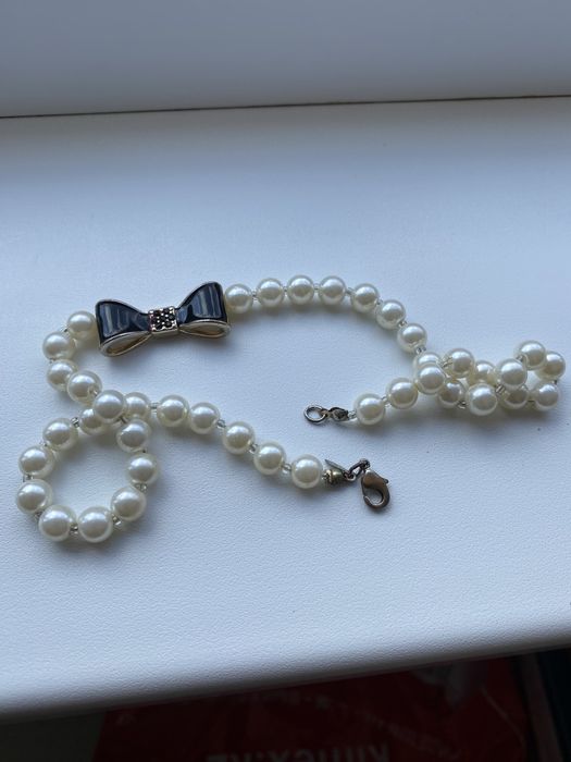 Продам бусы и браслет с белым жемчугом