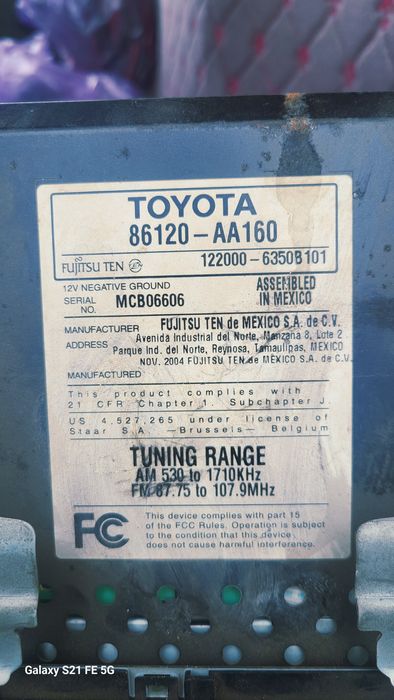 Продам магнитолу камри 35