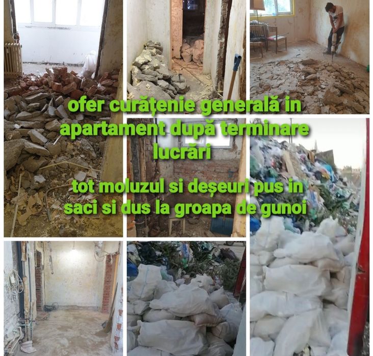 Oferim servicii complete de debarasari mobiler vechi moloz deşeuri