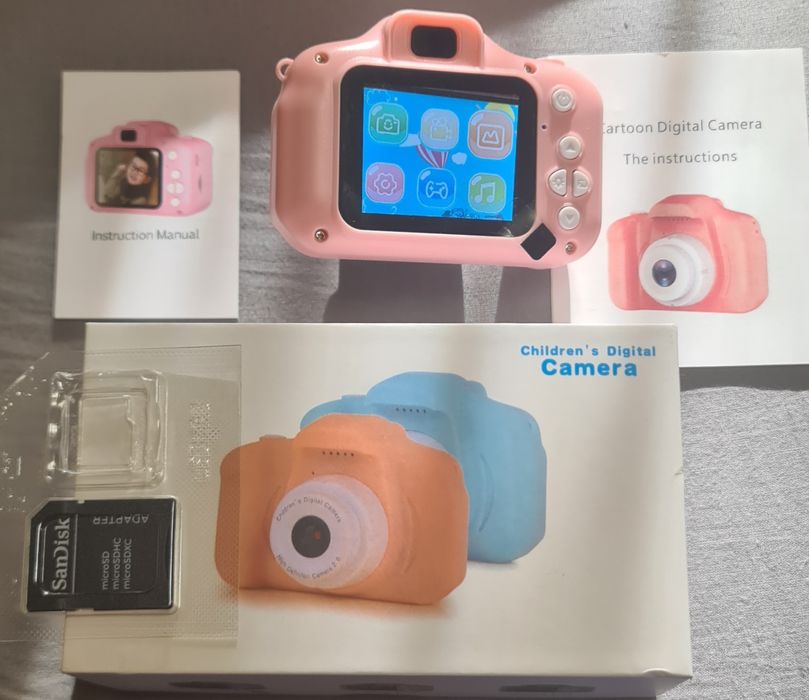 Camera foto digitala pentru copii, functie foto/video, 5 Jocuri inclus