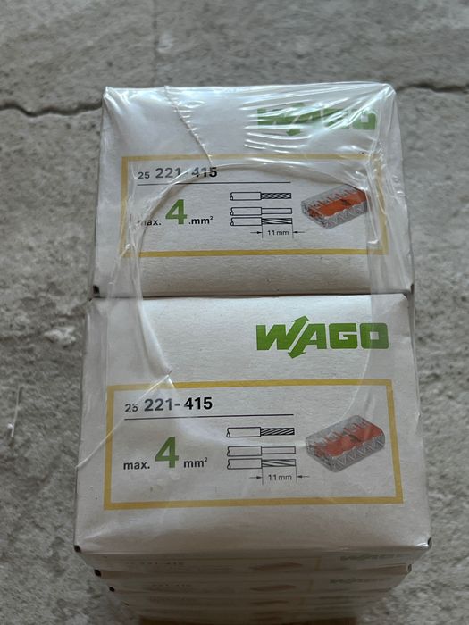 Wago Conectori max 4mm pentru fire lițat/brut