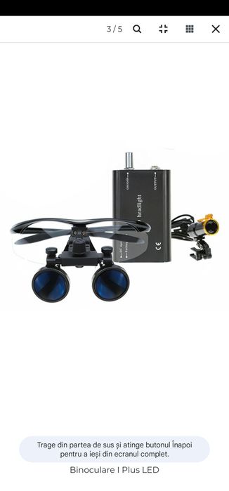 Ochelari de protectie cu Lupa + lumina Led